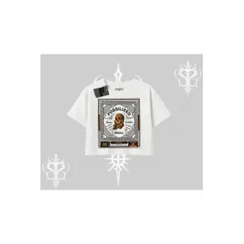 Oversize Crop Tshirt Fossilized Skull Underground Archive