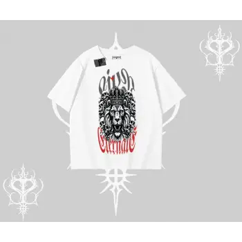 Oversize Tshirt Crowned Lion Rock Authority Myth