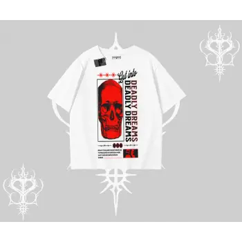 Oversize Tshirt Deadly Dreams Skull Redcore Street Manifest