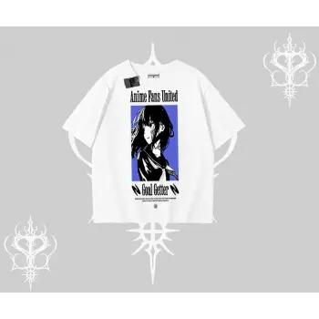 Oversize Tshirt Oversize Anime Kız Baskılı