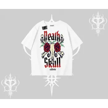 Oversize Tshirt Skull & Roses Vintage West Coast Rebellion