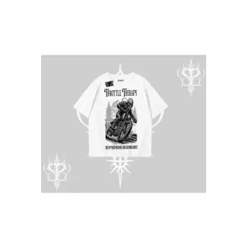 Oversize Tshirt Throttle Therapy No Brakes Just Freedom