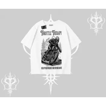 Oversize Tshirt Throttle Therapy No Brakes Just Freedom