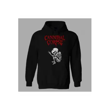 Oversize Unisex Siyah Cannibal Corpse Siyah Hoodie