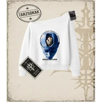 OVERTHINKING Kadın Kayık Yaka Sweatshirt