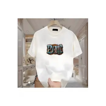 Panic Baskılı Beyaz Erkek