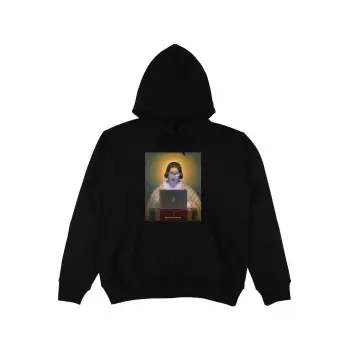 Pear Siyah Oversize Unisex Kapüşonlu Sweatshirt Hoodie