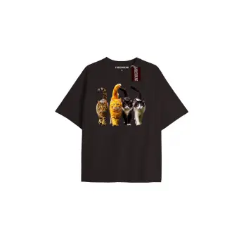 Penguen Baskılı Oversize Kalıp Unisex T-shirt