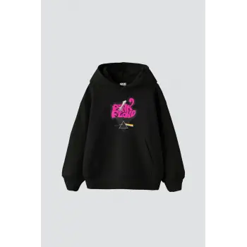 Pink Floyd Baskılı Oversize Unisex Siyah
