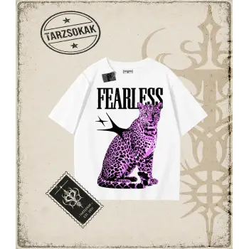 PINK LEOPARD (FEARLESS) Oversize Unisex Tişört