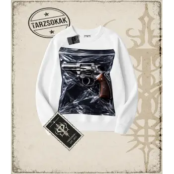 PISTOL Oversize Unisex Bisiklet Yaka Sweatshirt