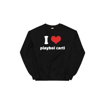 Playboi Carti Sweatshirt Siyah