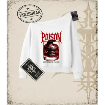 POISON Kadın Kayık Yaka Sweatshirt