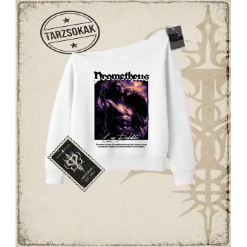 PROMETHEUS Kadın Kayık Yaka Sweatshirt