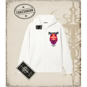 PSEUDOS Oversize Unisex Hırka & Çeket Fermuarlı Sweatshirt