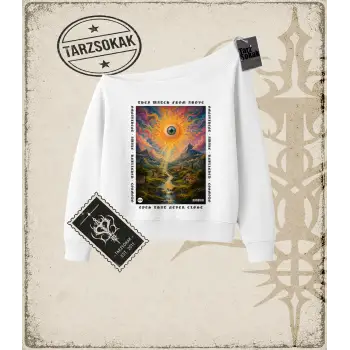 PYSCHEDELIC   Kadın Kayık Yaka Sweatshirt