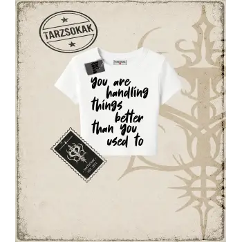 QUOTES   Kadın Baby Tee