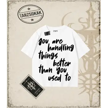 QUOTES   Oversize Unisex Tişört