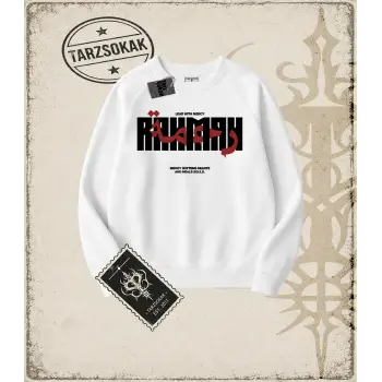 RAHMAH Oversize Unisex Bisiklet Yaka Sweatshirt