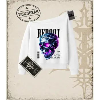 REBOOT Kadın Kayık Yaka Sweatshirt