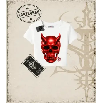 RED SKULL Kadın Baby Tee