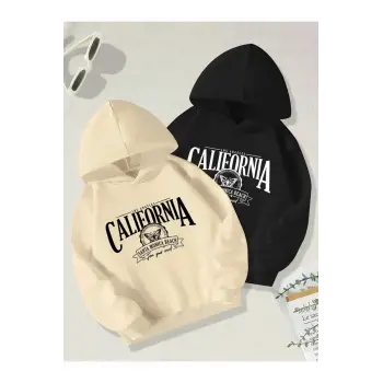 Renkli Kapşonlu Sweatshirt Çift Sevgili Kombinleri Couple Clothing