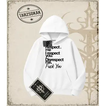 RESPECT ME Oversize Unisex Kapşonlu Sweatshirt