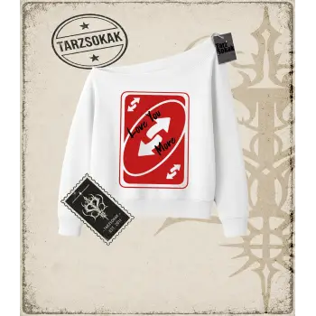 REVERSE Kadın Kayık Yaka Sweatshirt