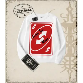 REVERSE Oversize Unisex Bisiklet Yaka Sweatshirt