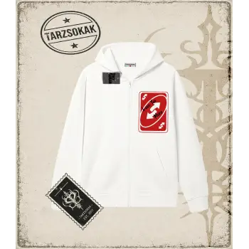 REVERSE Oversize Unisex Hırka & Çeket Fermuarlı Sweatshirt