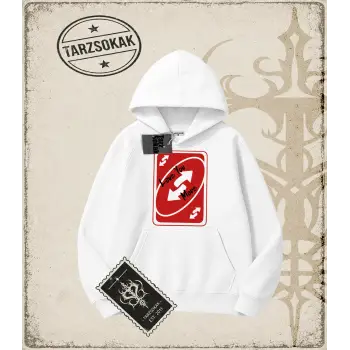 REVERSE Oversize Unisex Kapşonlu Sweatshirt
