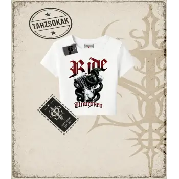 RIDE UNBROKEN Kadın Baby Tee