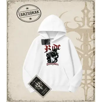 RIDE UNBROKEN Oversize Unisex Kapşonlu Sweatshirt