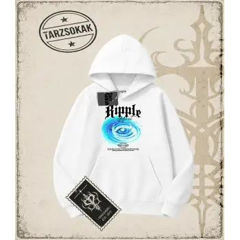 RIPPLE Oversize Unisex Kapşonlu Sweatshirt