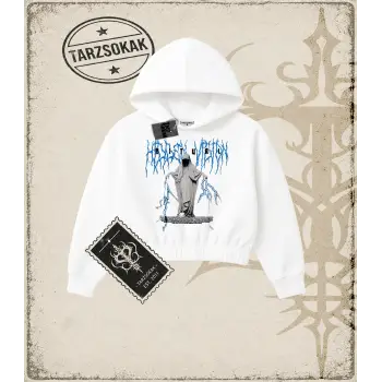 Ritual Kadın Crop Kapşonlu Sweatshirt