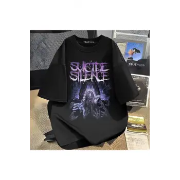 Rock Serisi Suicide Silence Baskılı Unisex Oversize