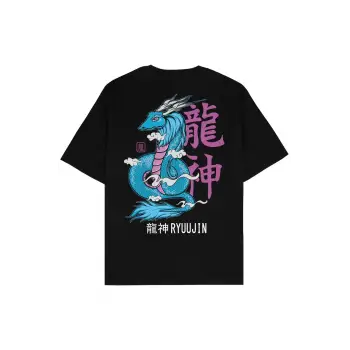 Ryuujin Siyah Oversize Unisex T-shirt