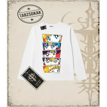 Sailor Moon Anime Baskılı Long Sleeve