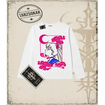 Sailor Moon Anime Baskılı Long Sleeve