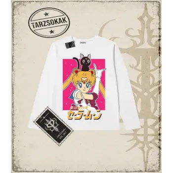 Sailor Moon Anime Baskılı Long Sleeve