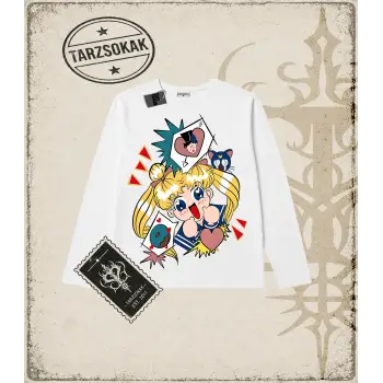 Sailor Moon Anime Baskılı Long Sleeve