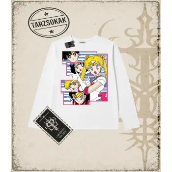 Sailor Moon Anime Baskılı Long Sleeve