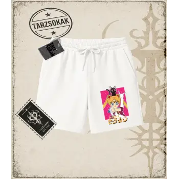 Sailor Moon Anime Baskılı Unisex Şort