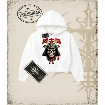 SAMURAI Kadın Crop Kapşonlu Sweatshirt