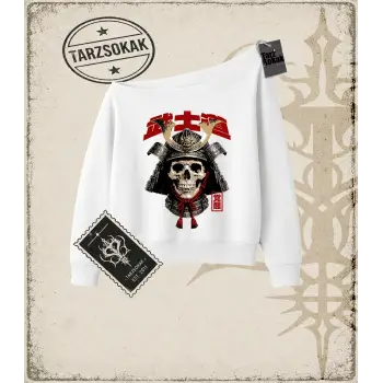 SAMURAI Kadın Kayık Yaka Sweatshirt