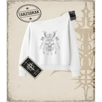 SAMURAI  Kadın Kayık Yaka Sweatshirt