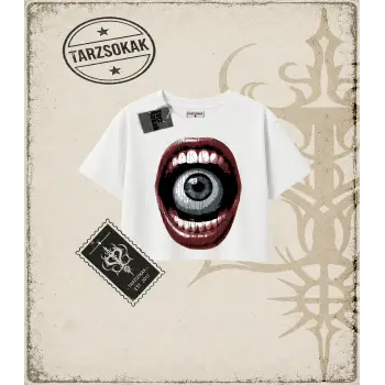 SCREAM Kadın Crop Tişört