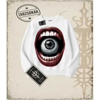 SCREAM Oversize Unisex Bisiklet Yaka Sweatshirt