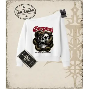 SERPENT Kadın Kayık Yaka Sweatshirt