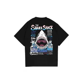SharkShack Siyah Oversize Unisex T-shirt